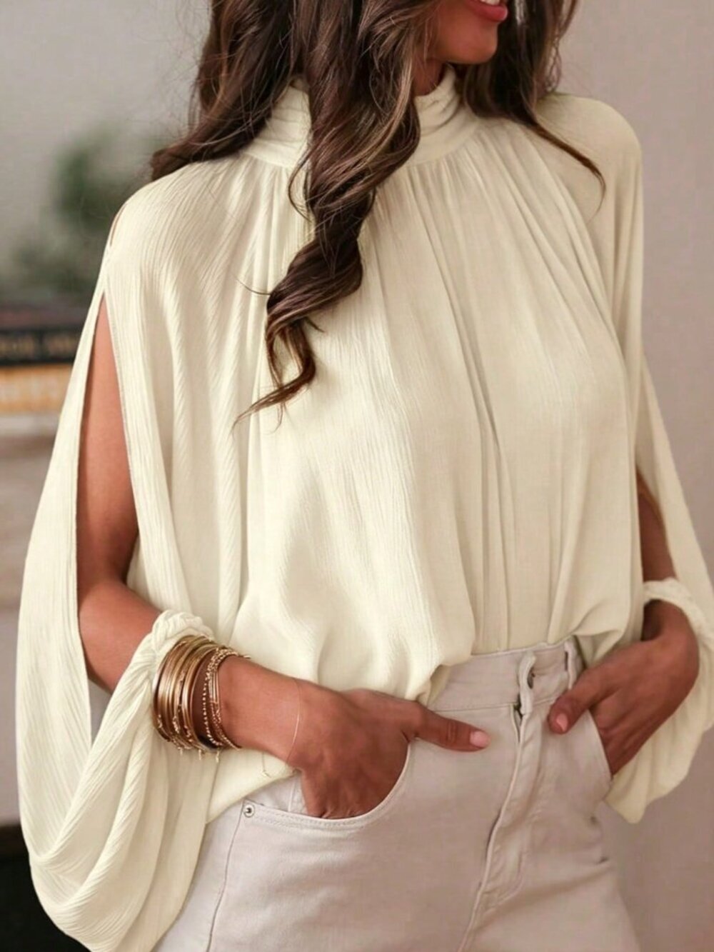 Apricot Elegant Women's Sexy Top